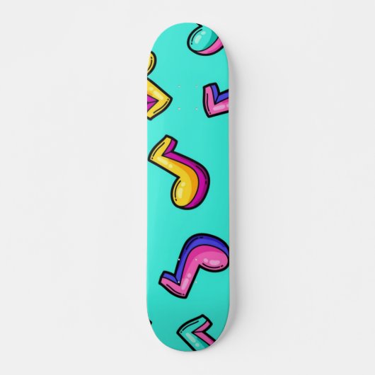 Skateboard Motif musical (Devant)