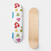 Skateboard Motif musical (Recto)