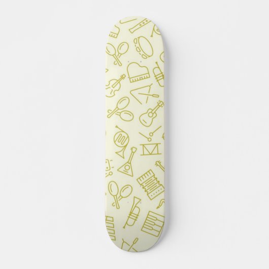 Skateboard Motif musical (Devant)