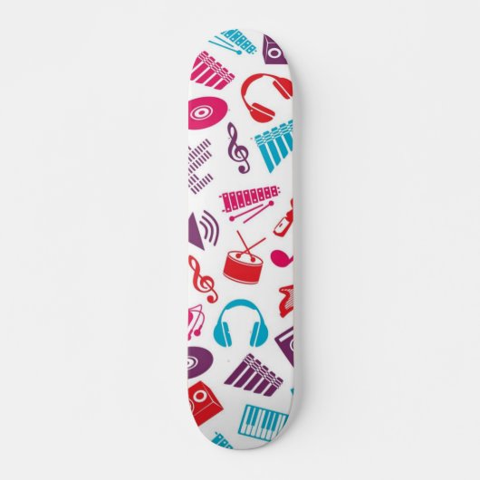 Skateboard Motif musical (Devant)