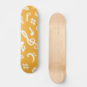 Skateboard Motif musical (Recto)