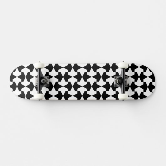 Skateboard Motif musulman noir et blanc classique (Horz)