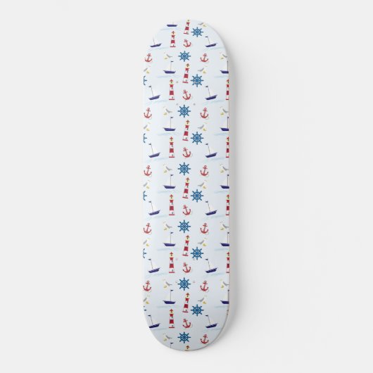 Skateboard Motif nautique (Recto)