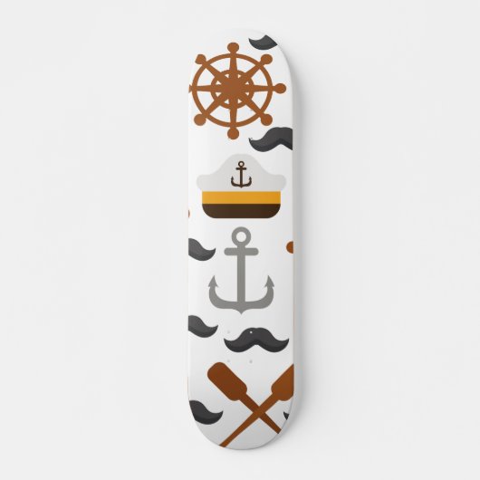Skateboard Motif nautique (Devant)