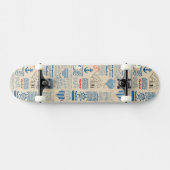 Skateboard Motif nautique de journal (Horz)