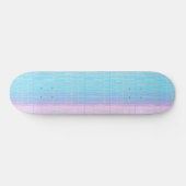Skateboard Motif numérique vaporwave rose bleu Poolcore Cool (Horz)