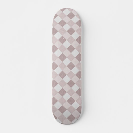 Skateboard Motif Oblique de  géométrique beige et gris (Devant)