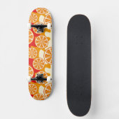 Skateboard Motif orange (Recto)