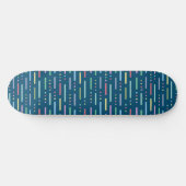 Skateboard Motif pastel rayures et points (Horz)