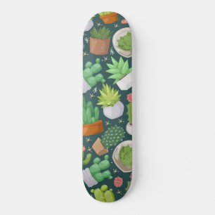 Skateboard motif plante