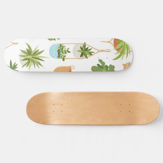 Skateboard motif plante (Horz)