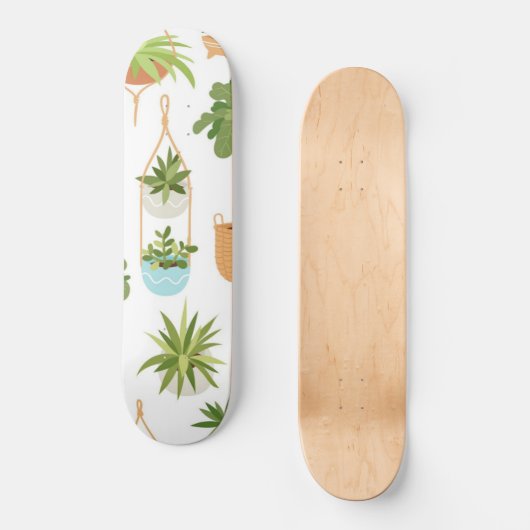Skateboard motif plante (Recto)