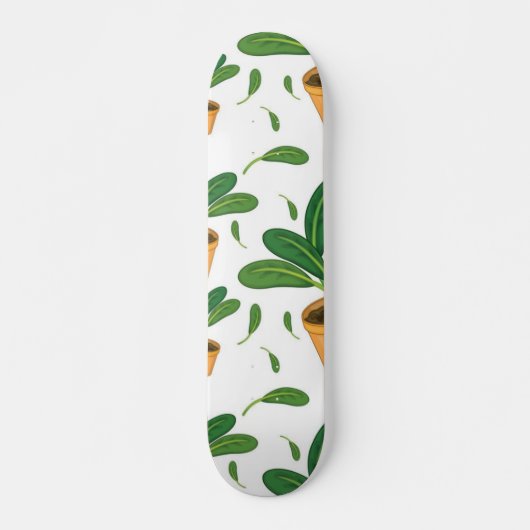 Skateboard motif plante (Devant)