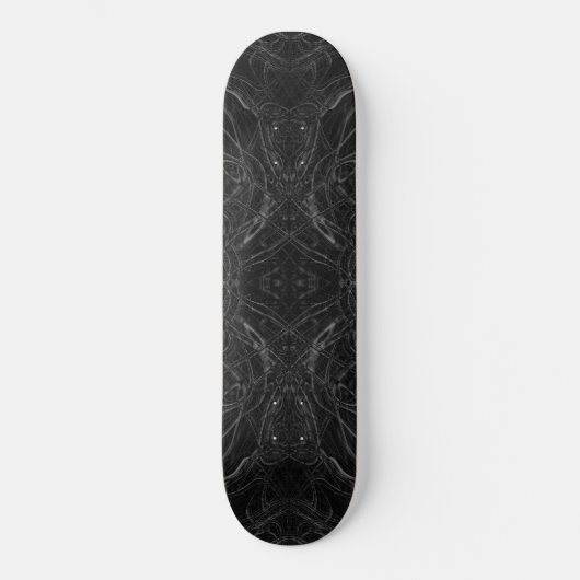 Skateboard motif psychédélique noir (Recto)