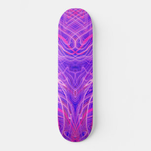 Skateboard Motif psychédélique violet