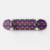 Skateboard Motif Rainbow Hearts (Horz)