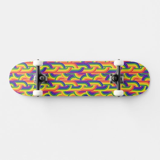 Skateboard Motif Rainbow moderne (Horz)