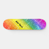Skateboard Motif Rainbow rustique (Horz)