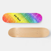 Skateboard Motif Rainbow rustique (Horz)