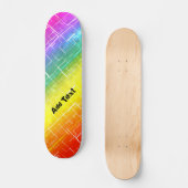 Skateboard Motif Rainbow rustique (Recto)