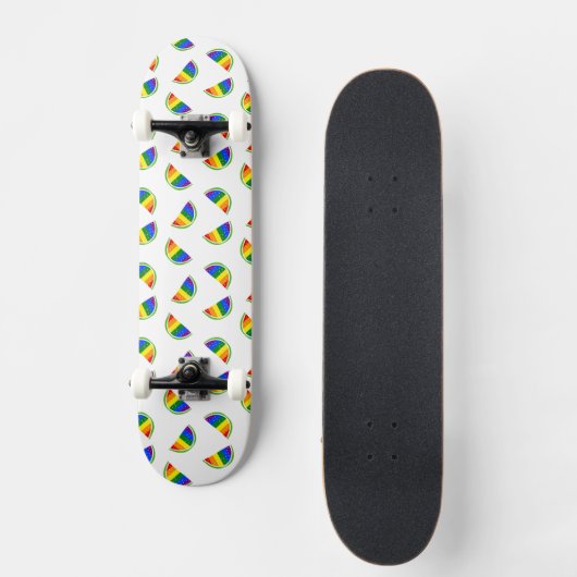 Skateboard Motif Rainbow Watermelon (Recto)