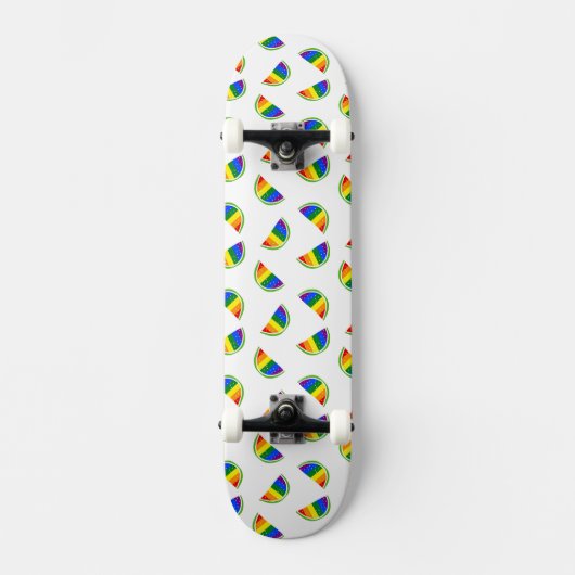 Skateboard Motif Rainbow Watermelon (Recto)