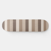 Skateboard Motif rayé Tons Terre Neutres Design (Horz)