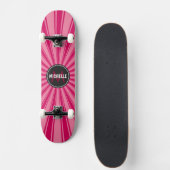 Skateboard Motif Rayons de Soleil Funky Rose Monogram (Devant)