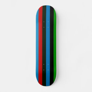 Skateboard Motif rayure couleur rétro 6