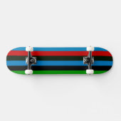 Skateboard Motif rayure couleur rétro 6 (Horz)