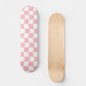 Skateboard Motif rétro-Checker rose Fille (Recto)