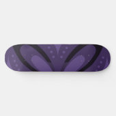 Skateboard Motif Rétro de Couleur Violet Foncé (Horz)