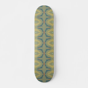 Skateboard Motif Rétro Vintage Verdâtre