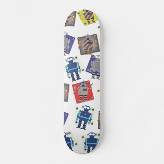 Skateboard Motif robotique (Recto)