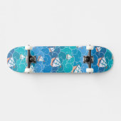 Skateboard Motif rocheux de mer (Horz)