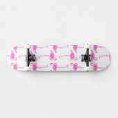 Skateboard Motif rose de Flamant rose (Horz)