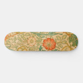 Skateboard Motif rose et Rose (par William Morris) (Horz)