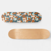 Skateboard Motif sans couture avec filles noires et blanches (Horz)