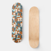 Skateboard Motif sans couture avec filles noires et blanches (Recto)