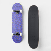 Skateboard Motif sans couture bleu (Recto)