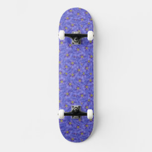 Skateboard Motif sans couture bleu