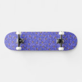 Skateboard Motif sans couture bleu (Horz)