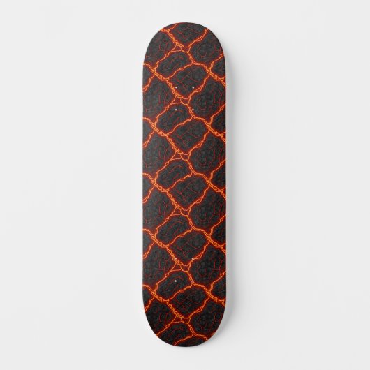 Skateboard Motif sans couture de flux de lave (Recto)