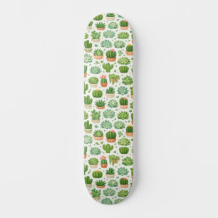 Skateboard Motif sans couture de plante grasse mignonne