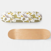 Skateboard Motif sans couture Giraffe jaune blanc arrière - p (Horz)