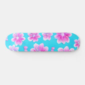 Skateboard Motif simple bleu et rose (Horz)