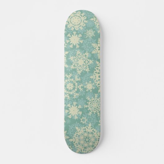 Skateboard Motif Snowflake (Devant)