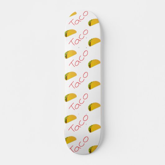 Skateboard Motif Taco sur (Devant)