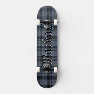 Skateboard Motif Tartan Mackay Bleu