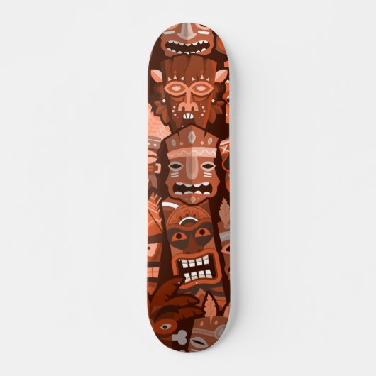 SKATEBOARD MOTIF TIKI 2 (Devant)